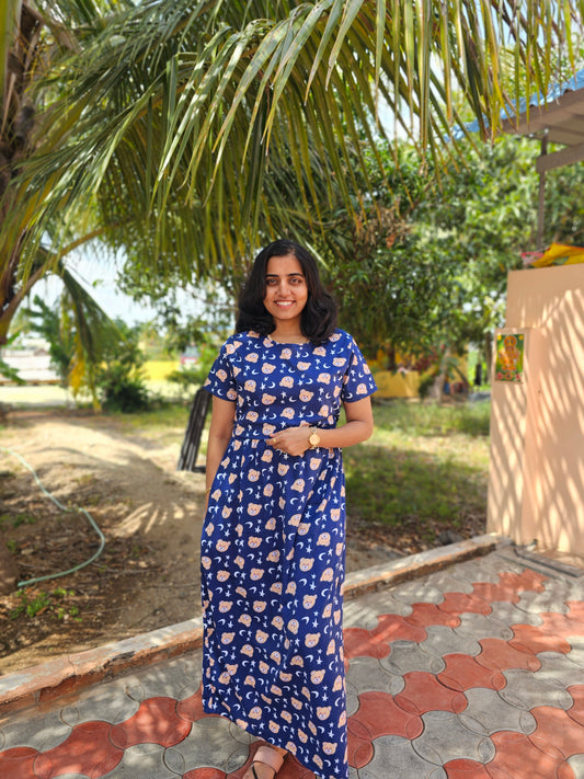 Blue Teddy - Zipless Lounge Wear