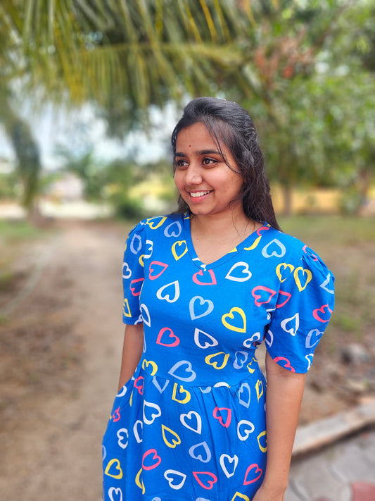 Blue Heart Non-Feeding Lounge Wear