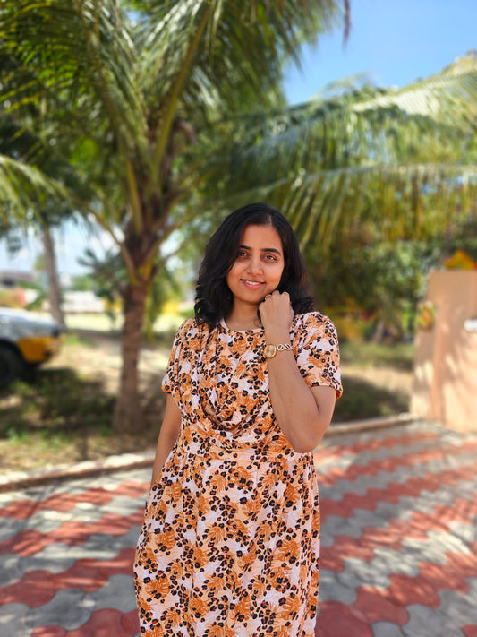 Mustard Tiger - Dupatta Style Feeding Lounge Wear without Zip