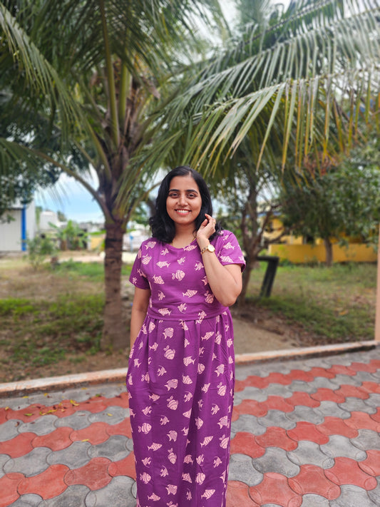 Purple Fish - Zipless Lounge Wear