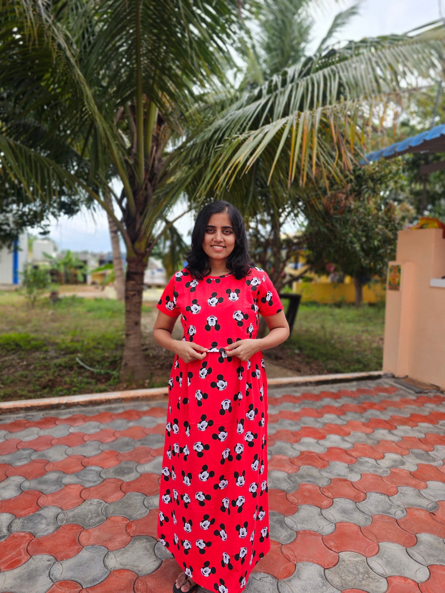 Red Black Mickey - Feeding Lounge Wear