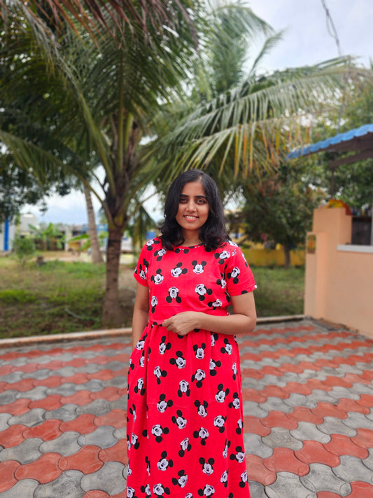 Red Black Mickey - Feeding Lounge Wear