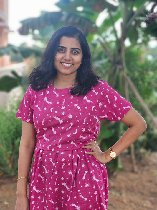 Maroon Stars - Feeding Lounge Wear