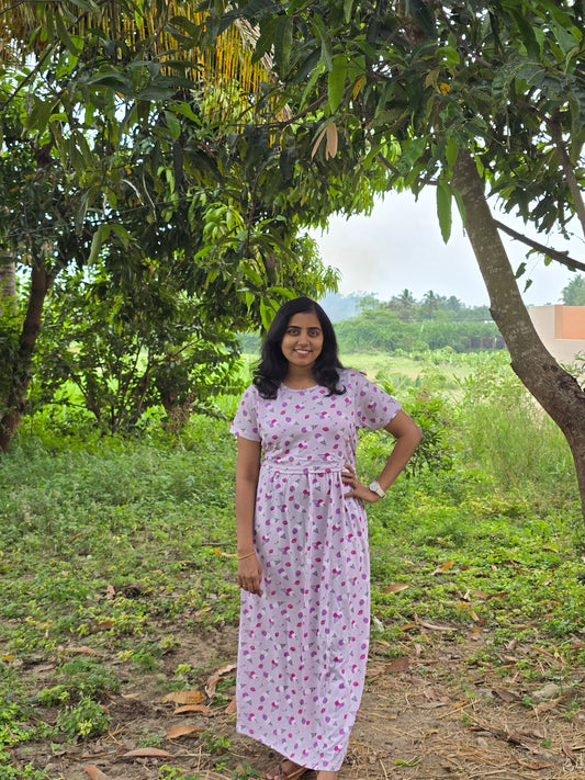 Lavender with pink icecream - Feeding Lounge Wear