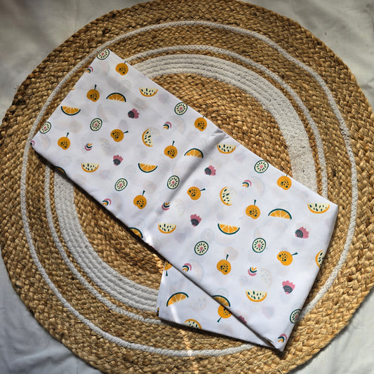 Pure Cotton Sleep Safe Thottil with Net - Fruits