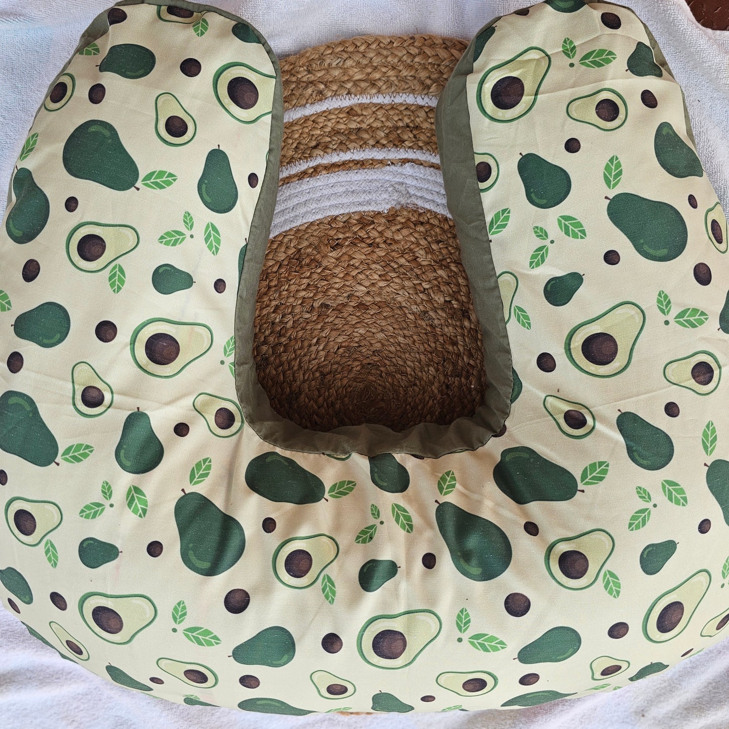 Feeding Pillow - Green - Avocado Themed - Free Shipping