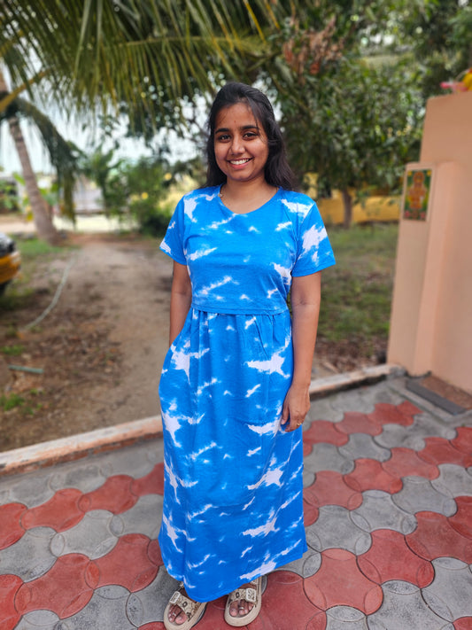Blue Dye and Dye Zipless Lounge Wear