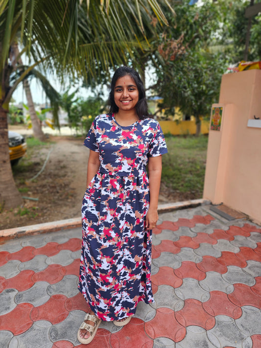 Dark Blue Designer Zipless Lounge Wear