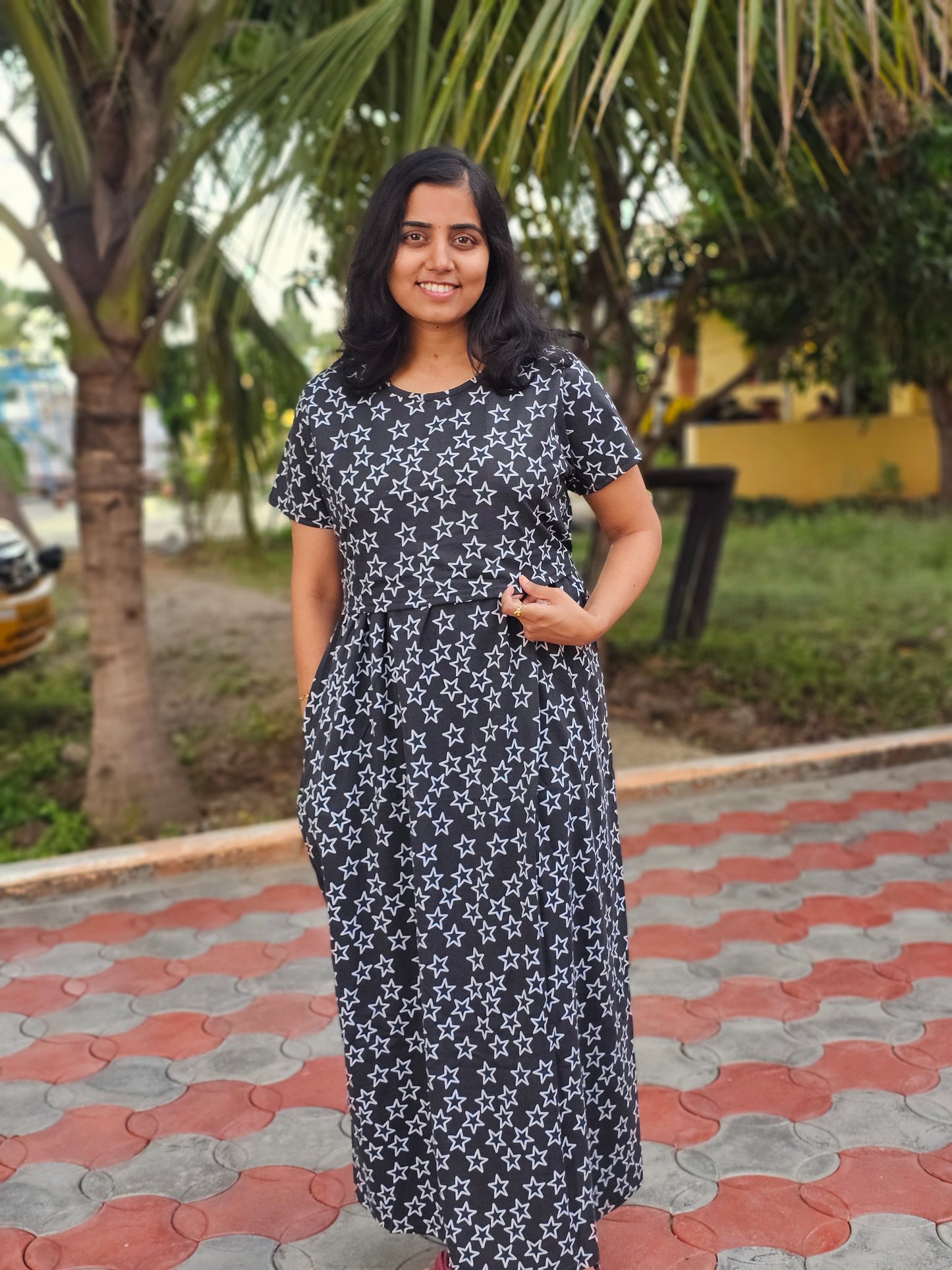 Black and Grey Star - Feeding Lounge Wear