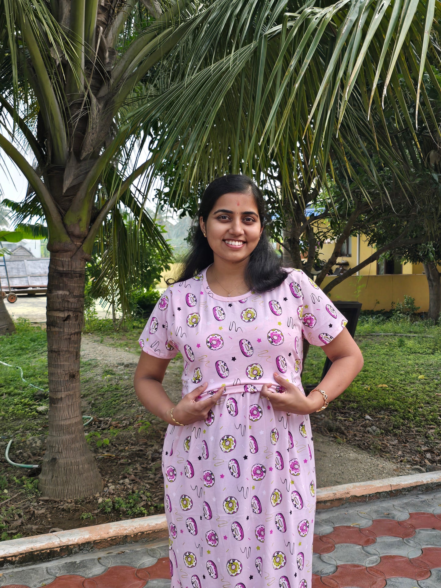 Pink Donuts Hearts - Feeding Lounge Wear