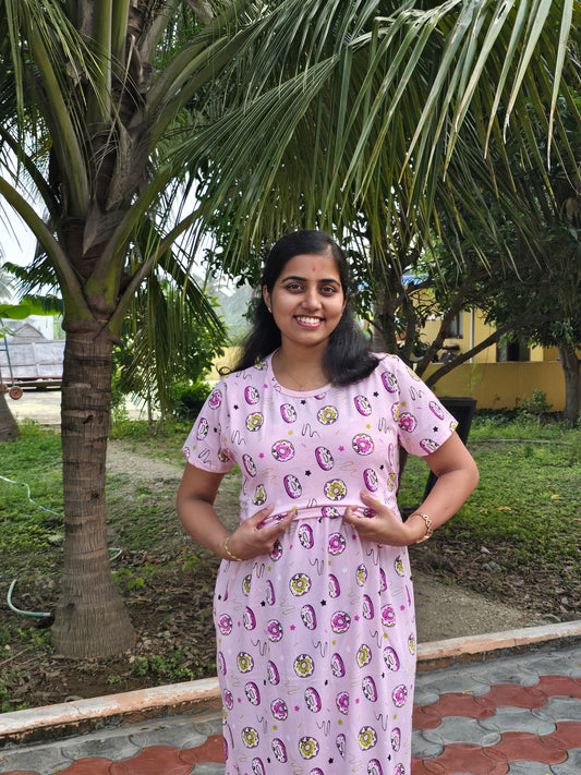 Pink Donuts Hearts - Feeding Lounge Wear