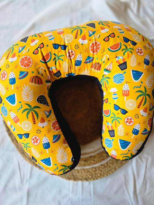 Feeding Pillow - Yellow Beach Vibes